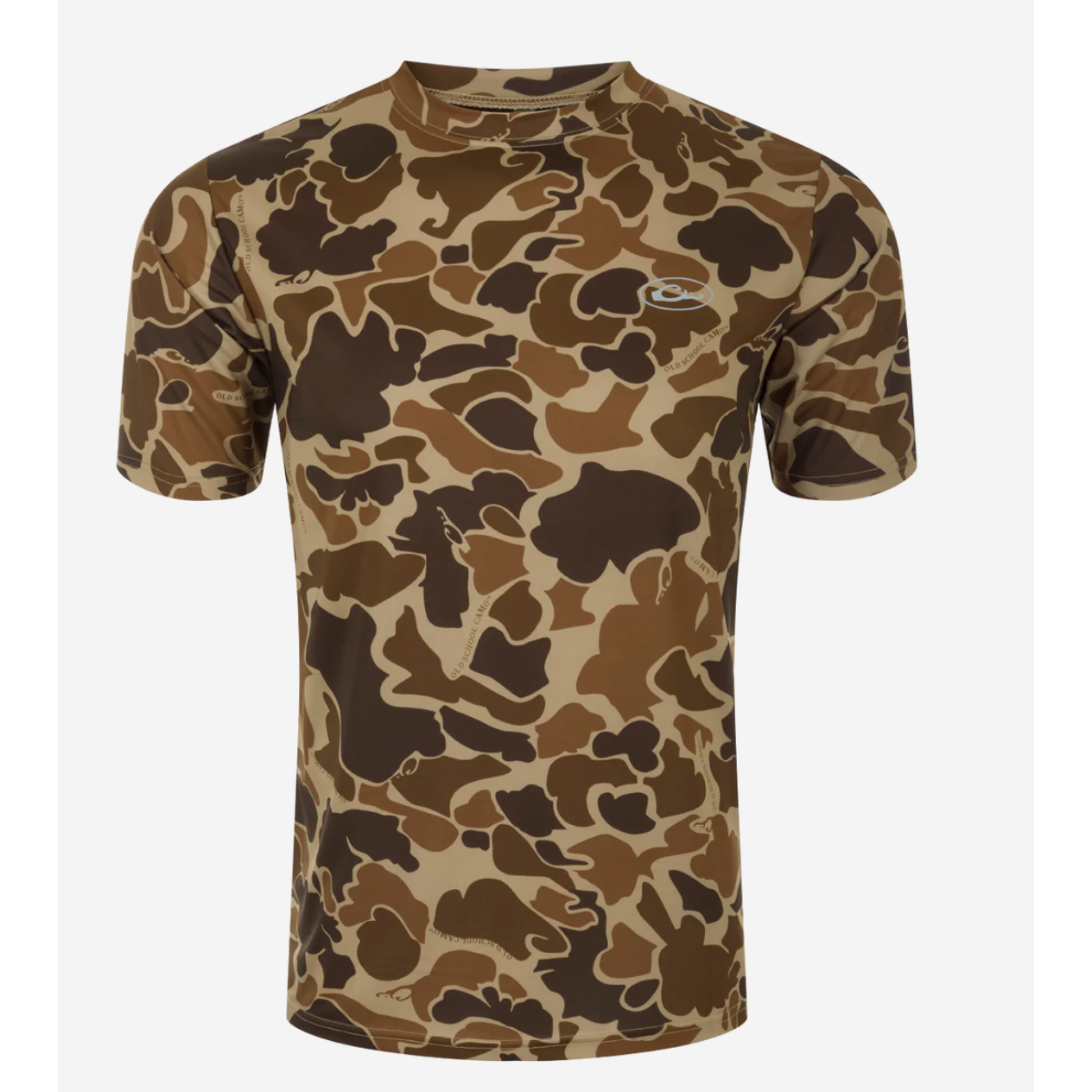 Drake Youth Camo Performance Short Sleeve Crew - Old School by Drake Waterfowl