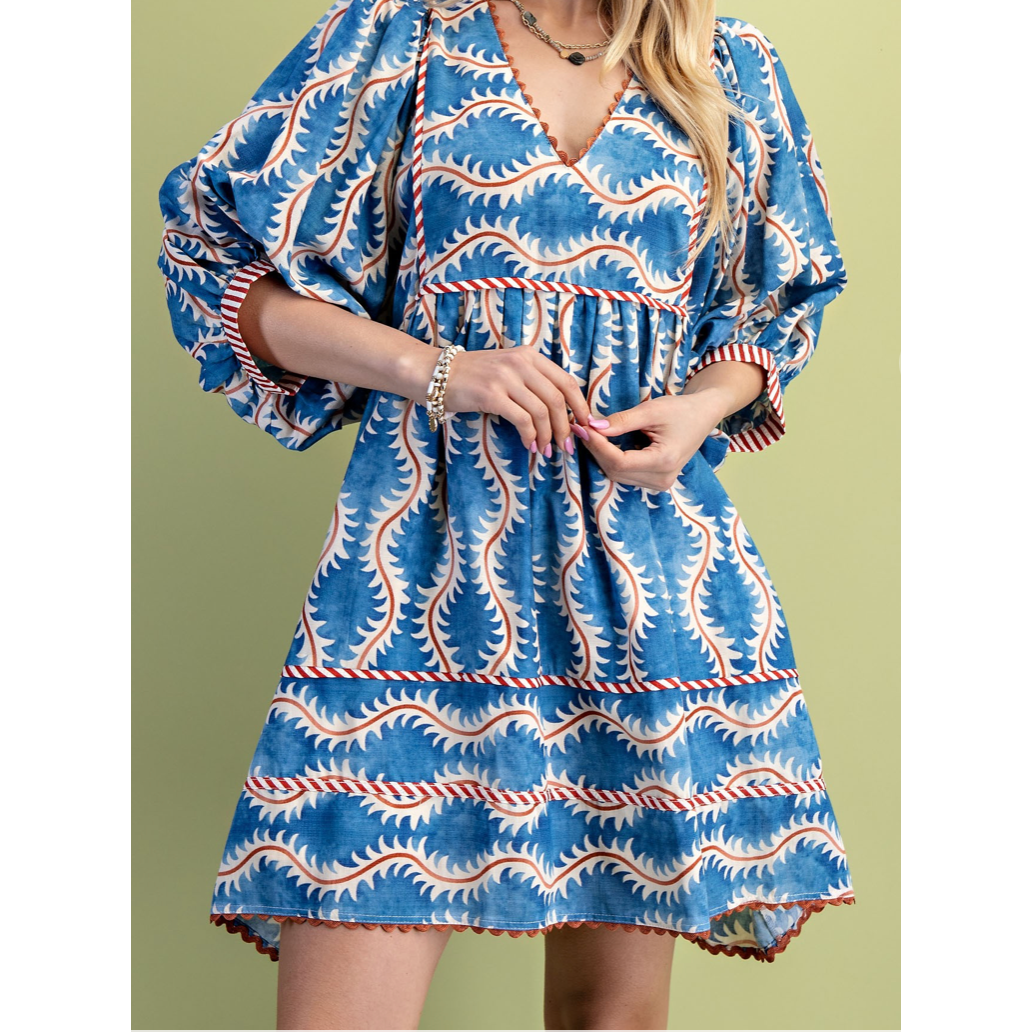 Wanderlust Printed Dress by Southern Roots Clothing Company