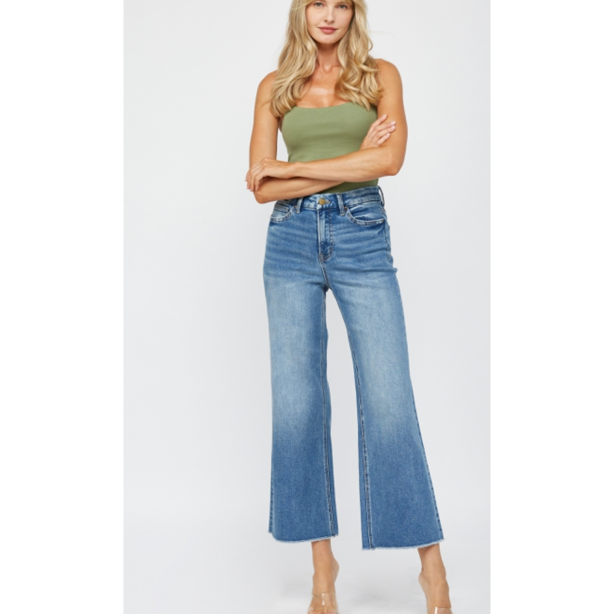 Festival Stretch Super High-rise Wide Leg by Mica Denim