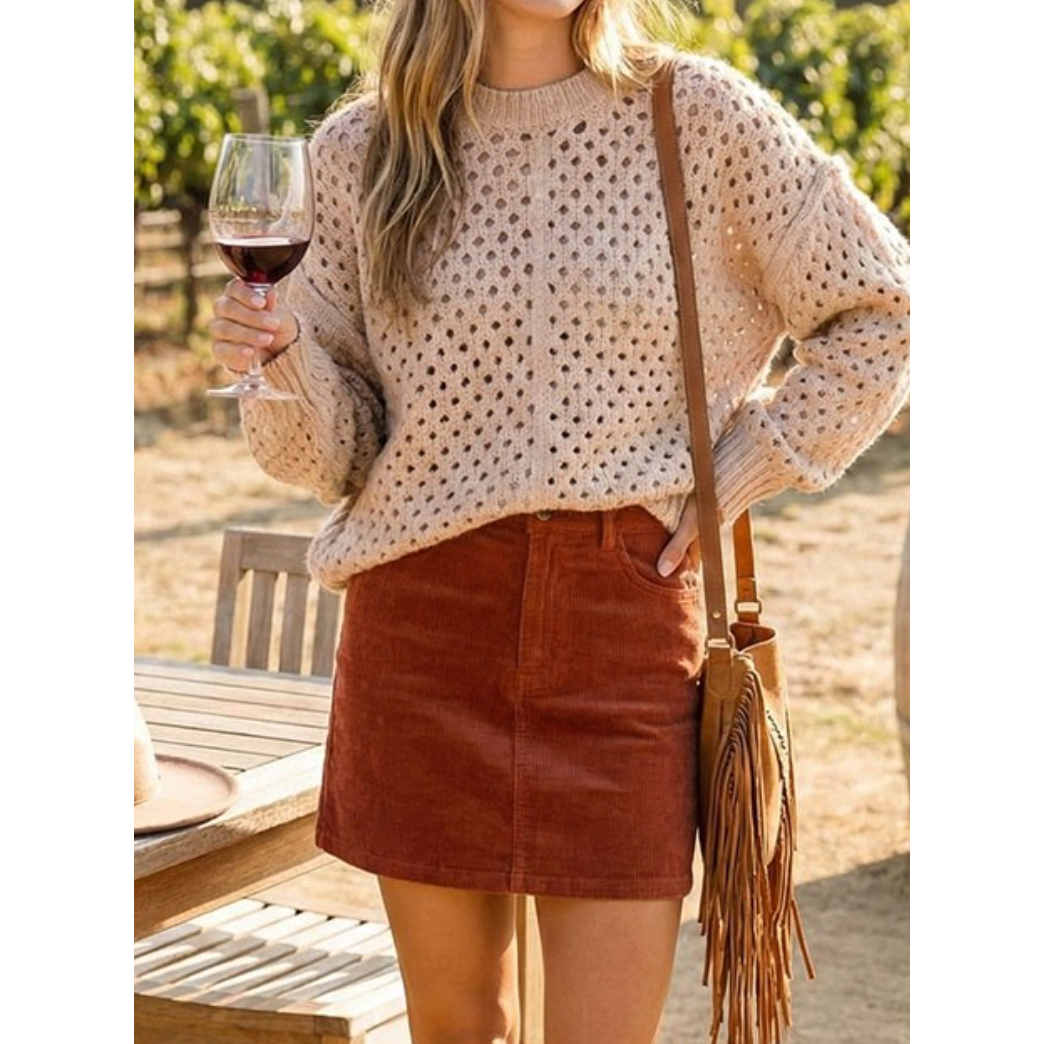 Cozy Open-knit Chunky Sweater