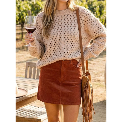 Cozy Open-knit Chunky Sweater