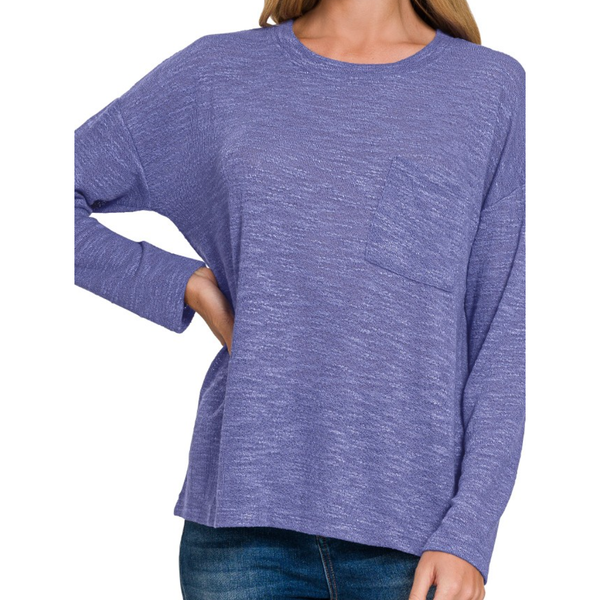 Slub Hacci Long Sleeve T Shirts