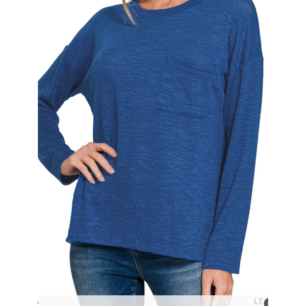 Slub Hacci Long Sleeve T Shirts