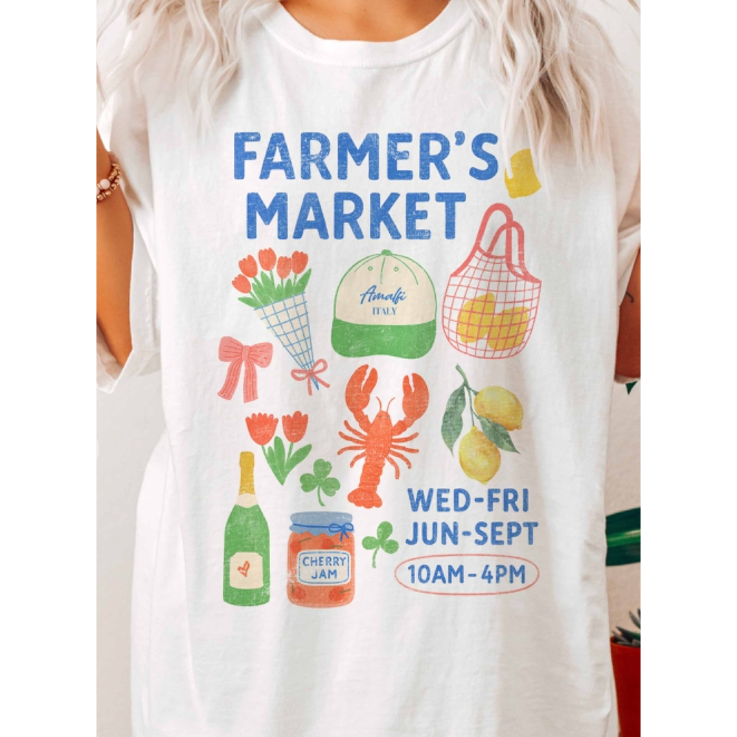 Amalfi Farmers Market Graphic Tee