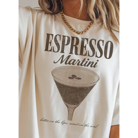 Espresso Martini Oversized Graphic Tee