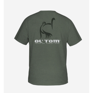 Ol'Tom Vintage Logo Short Sleeve T-Shirt Sea Spray Light Heather