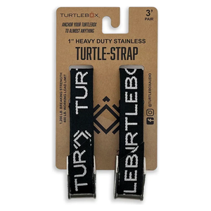 TURTLEBOX Heavy Duty Stainless Turtle-Strap-Black