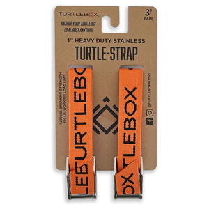 TURTLEBOX Heavy Duty Stainless Turtle-Strap - Orange