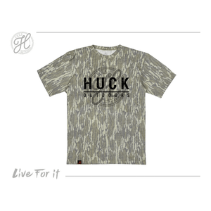 Huck Outdoors Ghost Logo Bottomland Tee