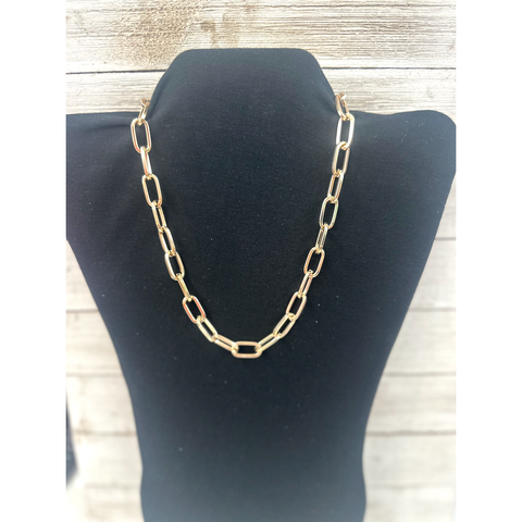 Gold Chain Link Necklace