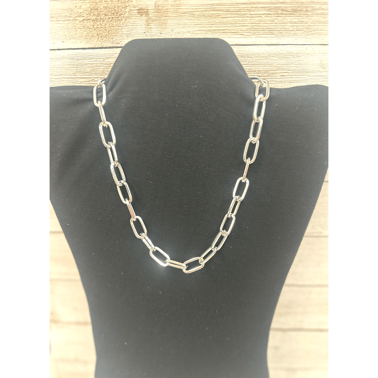 Silver Chain Link Necklace