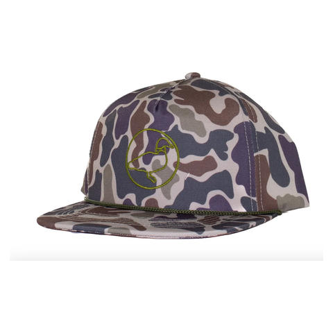 Properly Tied Mens Signature Rope Hat- Vintage Camo