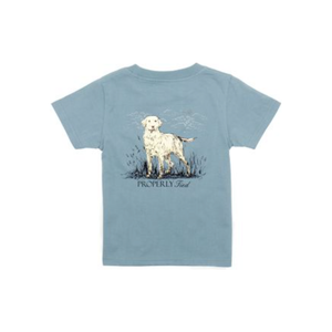 Properly Tied YOUTH Labrador Short Sleeve- Steel Blue