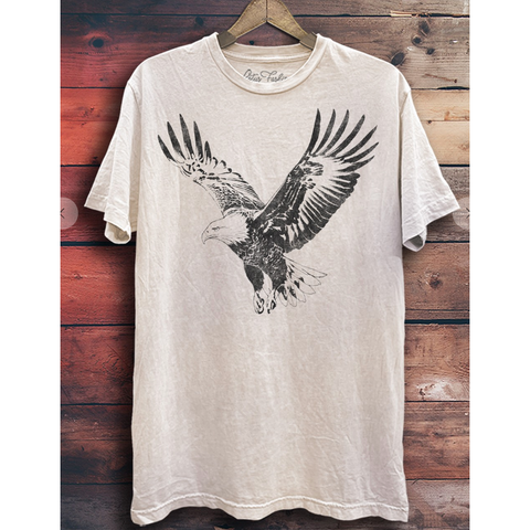 Eagle Graphic Tee - Off White Mineral Wash