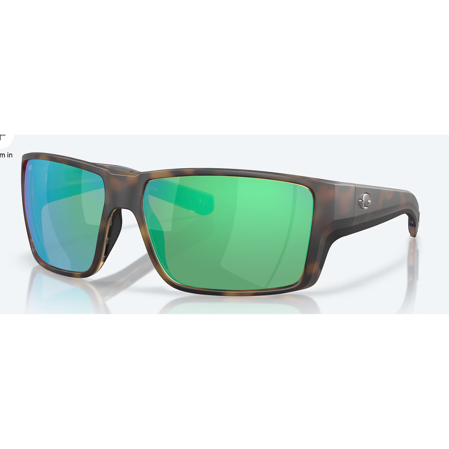 Costa Reefton Pro Matte Tortoise w/Green Mirror 580G