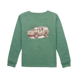 Properly Tied Boys Camo Truck LS - Fern Green