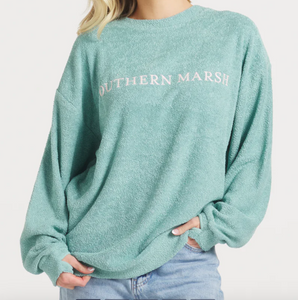 Southern Marsh Sunday Morning Sweater - Washed Kelly