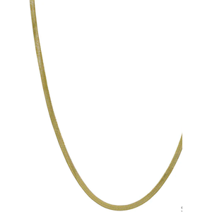 Stainless Steel Gold Snake Chain 6"-18" Necklace