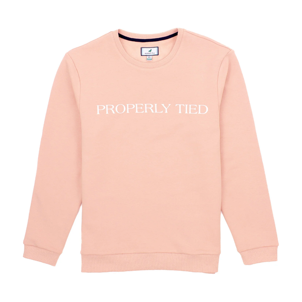 Properly Tied Laurel Crew - Rose