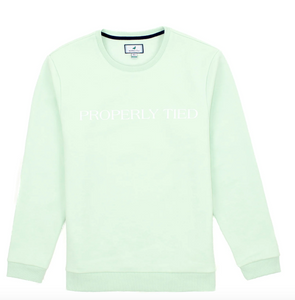 Properly Tied Laurel Crew - Seafoam