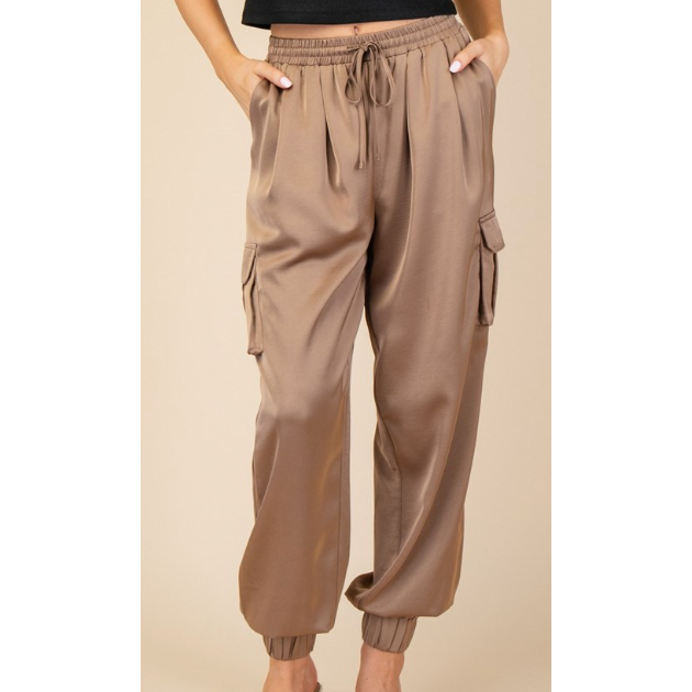 Cargo Jogger Pants - Mocha