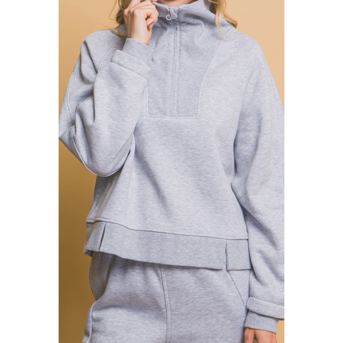 Wide Leg Sweatpants - Heather Grey