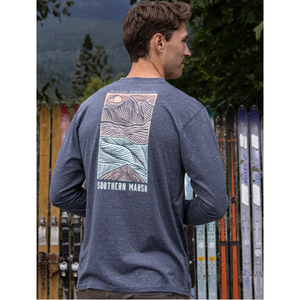 Southern Marsh - Woodcut Canoe - Long Sleeve T Shirt