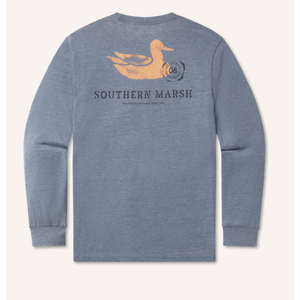 Southern Marsh - Stamped Duck - Long Sleeve Sleeve T Shirt