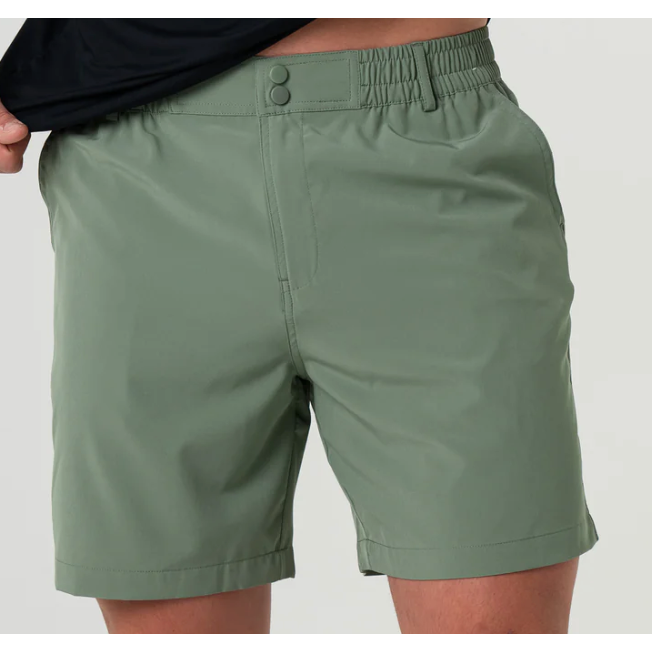 Burlebo Everyday Short - Light Sage - Fish Toss Pocket