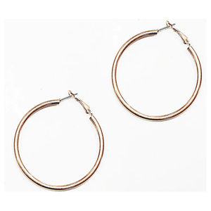 Worn Gold Hoop Earring