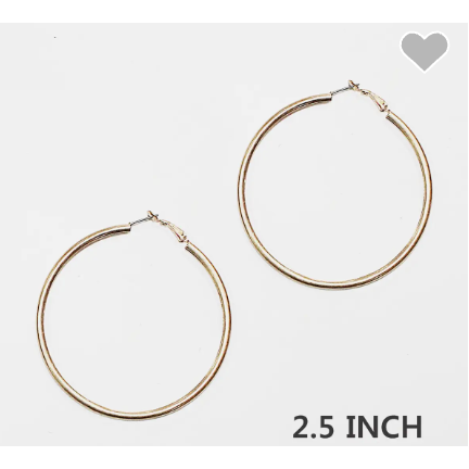 Worn Gold Hoop Earring
