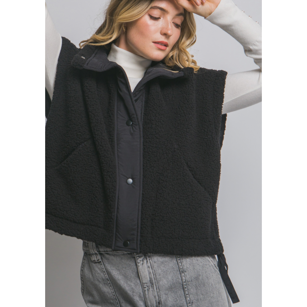 Teddy Sherpa Oversized Vest – Southern Roots Clothing Company