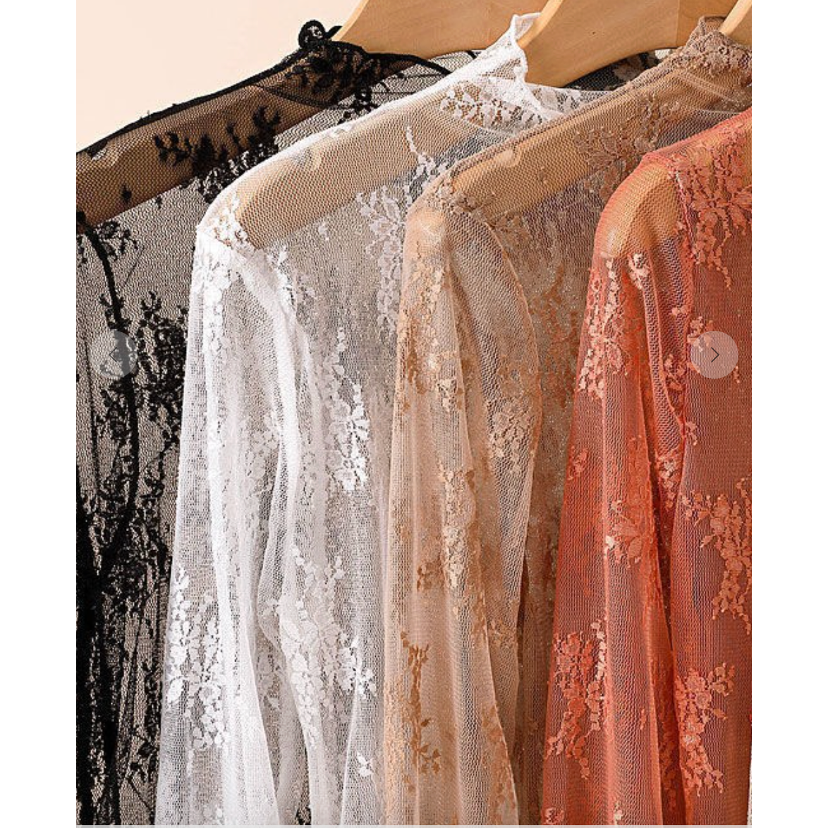 Sheer Lace Long Sleeve Top