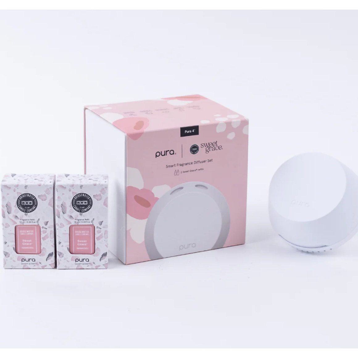 Bridgewater Pura Smart Home Diffuse Set w/2 Sweet Grace Scents