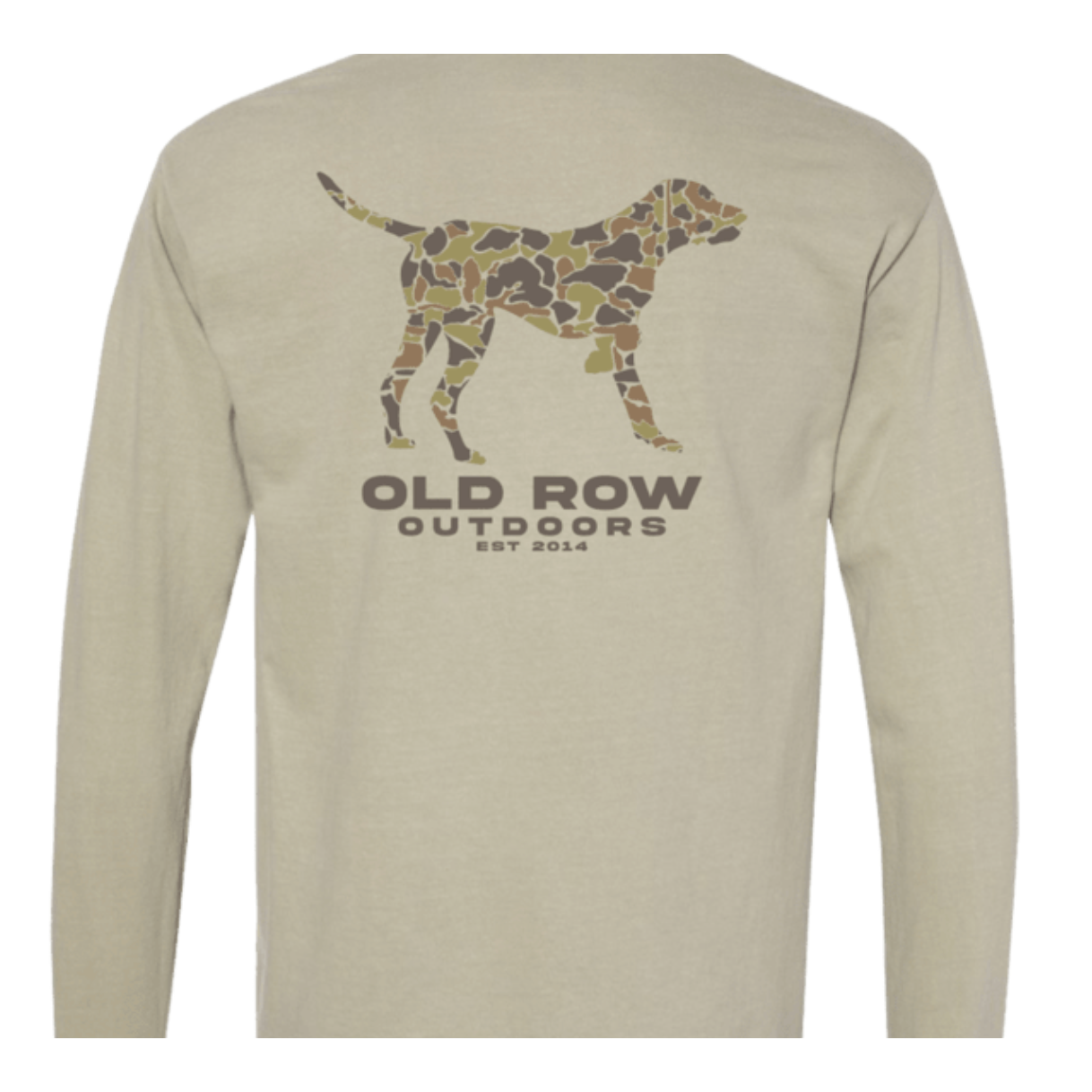 Old Row Camo Pointer Long Sleeve T-Shirt