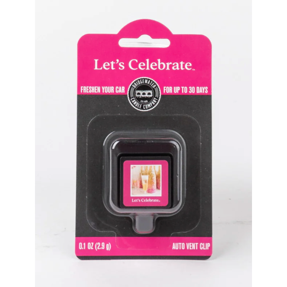 Bridgewater Auto Vent Clip - Let's Celebrate