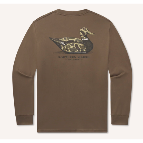 Southern Marsh Vintage Duck Decoy Tee - Camo Tee - Long Sleeve