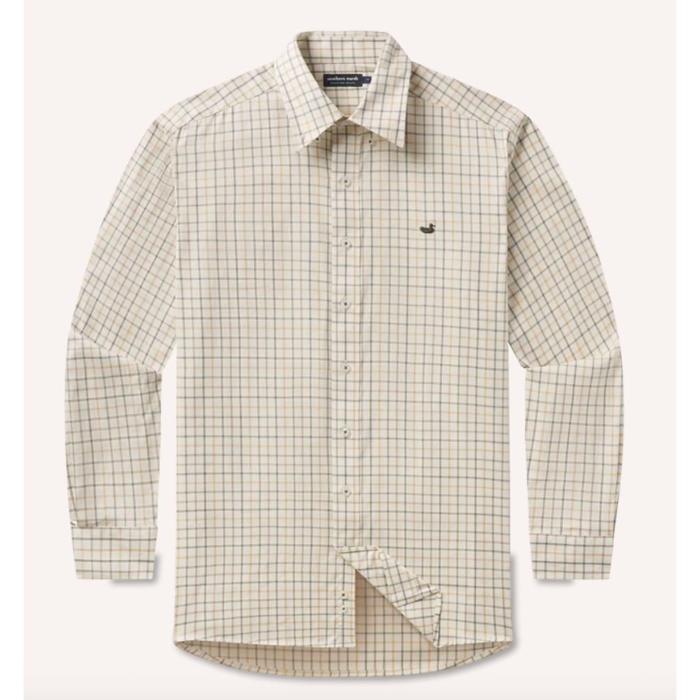 Southern Marsh Chateau Windowpane Dress Shirt