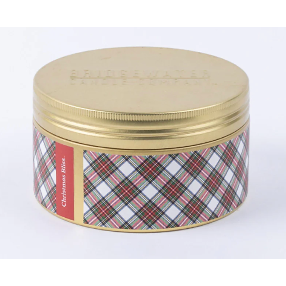 Bridgewater Christmas Bliss Holiday 3-Wick Tin Candle