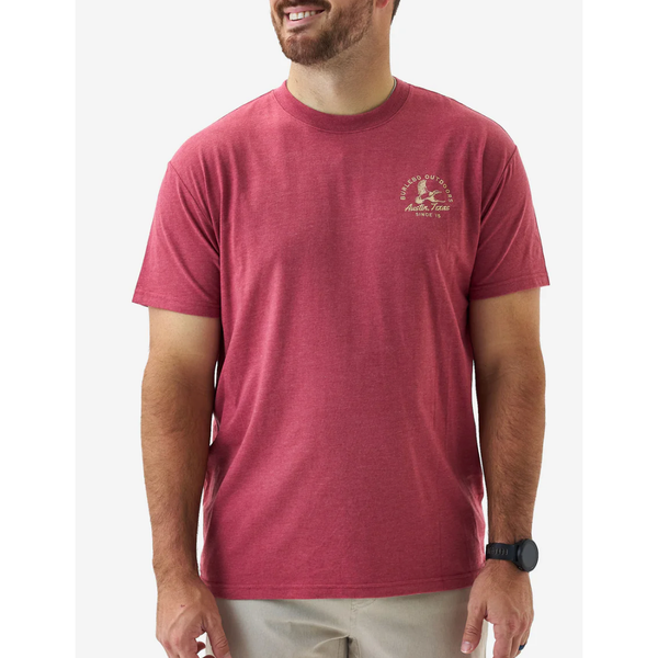 Burlebo Short Sleeve T-Shirt - Classic Duck - Heather Red