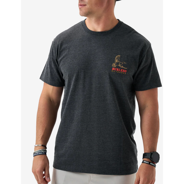 Burlebo Short Sleeve T-Shirt - Duck Wild - Heather Black