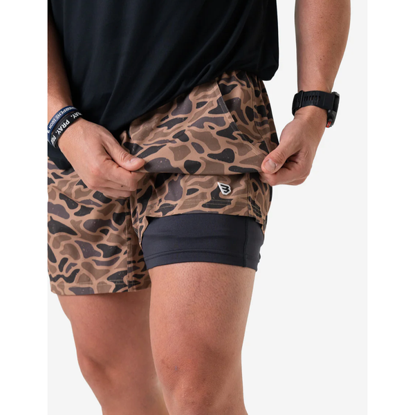 Burlebo Athletic Short - Gauge Camo - Black Liner