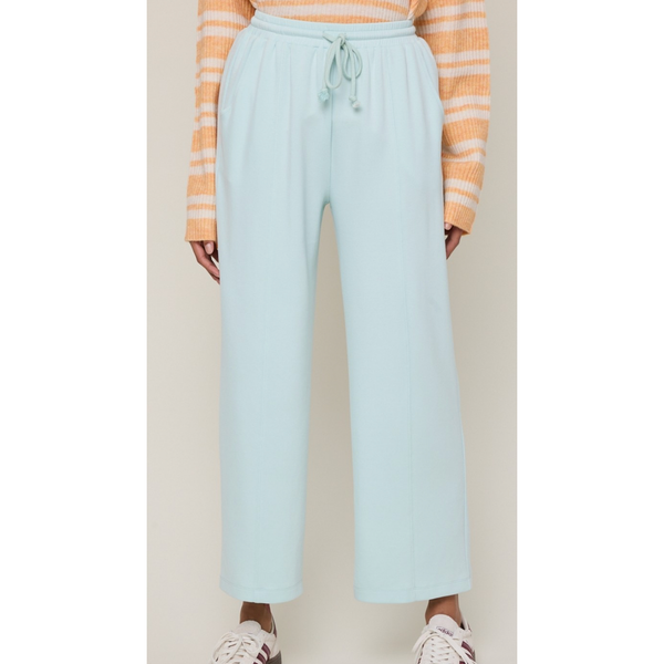 Mint Scuba Pants With Drawstring