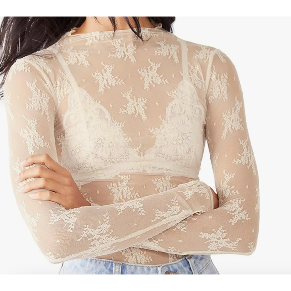 Sheer Lace Top