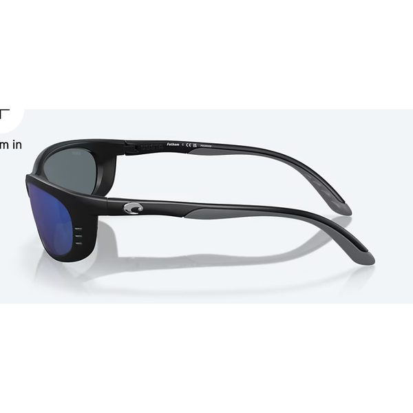 Costa Fathom 11 Matte Black w Blue Mirror 580P