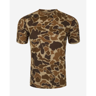 Drake Youth EST Camo Performance Crew S/S