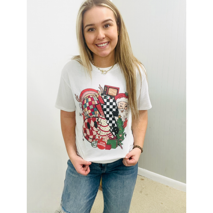 Retro Christmas Graphic T-Shirt