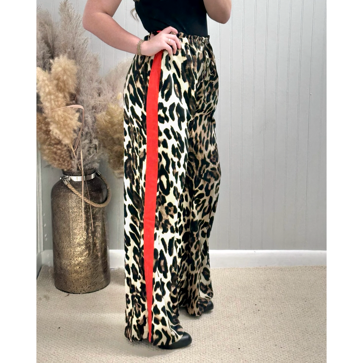 Ruby Striped Leopard Pants