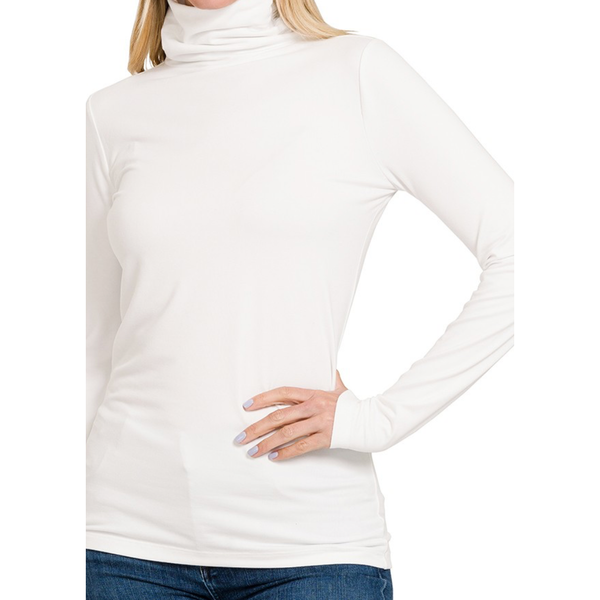 Mock Neck Long Sleeve Top