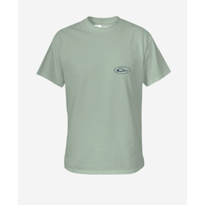 Drake Watercolor Mallard Cotton SS T-Shirt - Milky Green